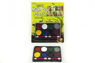 Barvy obličejové na kartě karneval 17x21x1,5cm