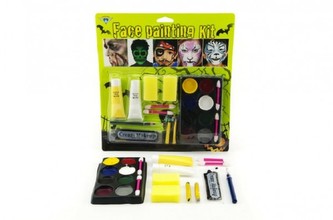 Barvy obličejové s doplňky na kartě karneval 24x26x2cm