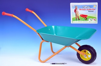 Kolečko plechové Yupee velké zelené 78x40x32cm v krabici