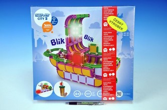 Stavebnice SEVA CITY 2 plast 467ks v krabici 35x33x8cm