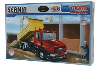 Stavebnice Monti 62.1 Scania  1:48 v krabici 32x20,5x7,5cm