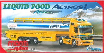 Stavebnice Monti 55 Liguid Food Actros L-MB 1:48 v krabici 31,5x16,5x8cm