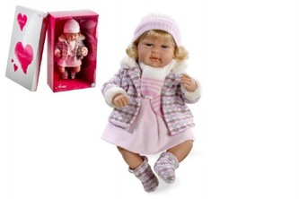 Panenka Arias holka vonící 45cm smějící se měkké tělo na baterie v krabici