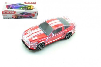 Auto narážecí plast 23cm na baterie se světlem a zvukem v krabici