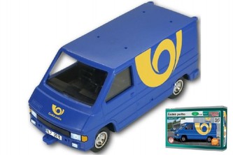 Stavebnice Monti 05.4 Česká pošta Renault Trafic 1:35 v krabici 22x15x6cm