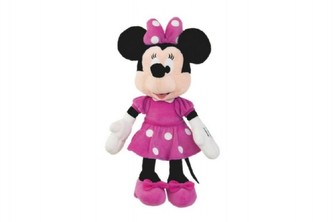Minnie růžové šaty plyš 23cm 0m+