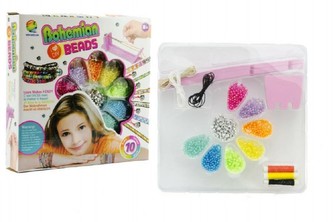 Sada korálky navlékací se stavem v krabici