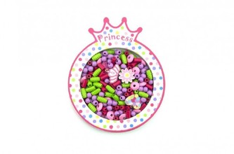 Korálky navlékací dřevo 14,5x17,5cm korunka