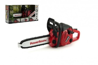 Motorová pila řetězová nářadí plast 35cm na baterie se zvukem v krabici