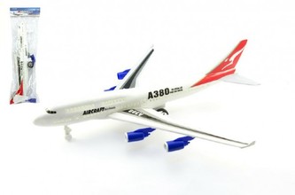 Letadlo plast 46cm na zpětné natažení v sáčku