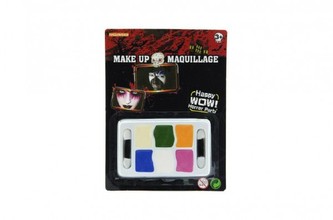 Barvy obličejové na kartě 14x18cm karneval