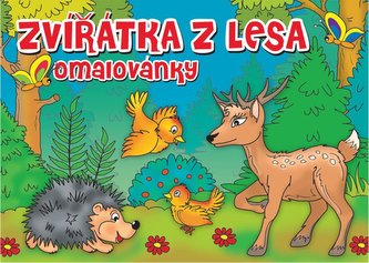 Omalovánky - Zvířátka v lese