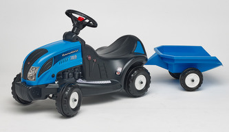 Odstrkovadlo - traktor Landini 165 s volantem a valníkem