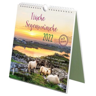 Irische Segenswünsche 2022. Der Postkarten-Kalender