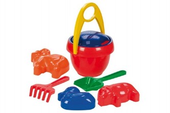 Sada na písek plast 7ks 30x21cm v síťce