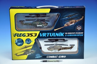 (C)Vrtulník RC Fleg 2ks Combat Gyro na dálkové ovládání  na baterie v krabici