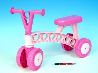 Odrážedlo Rolocykl růžové plast výška sedadla 27cm od 12 měsíců