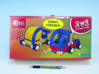 Stavebnice Seva 2v1 plast 167ks v krabici 31,5x16,5x7,5cm