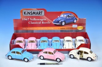 Auto Kinsmart VW Classical Beetle 1967 1:24 kov 17cm asst 3 barvy