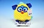 Furby plyš žluto-modrý 20cm na podstavci od 10 měsíců