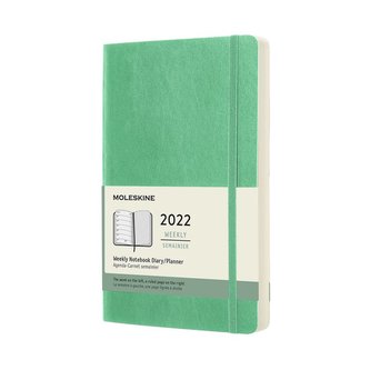 Moleskine Plánovací zápisník 2022 měkký zelený L