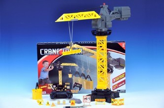 Jeřáb RC plast 58cm na vysílačku na baterie v krabici