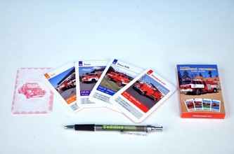 Kvarteto Hasiči Auta společenská hra - karty v papírové krabičce