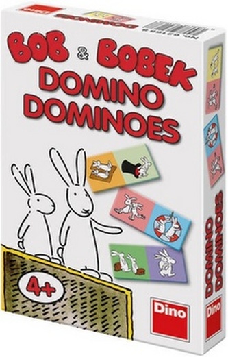 Domino Bob a Bobek 28 kartiček společenská hra v krabičce