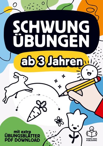 Schwungübungen ab 3 Jahren: Das große Übungsheft mit Schwungübungen zur Konzentrations- und Feinmotorik Förderung für Kinder.