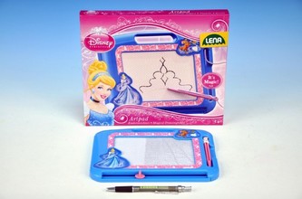 (C) Magnetická tabulka princezny plast 22x16cm v krabici
