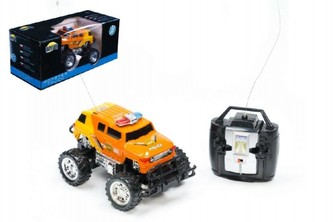 Auto RC Monster Truck 16cm na vysílačku na baterie s dobíjecím packem + adaptérem v krabici