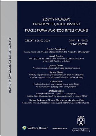 Zeszyty Naukowe UJ 2(152)/2021