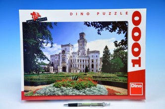Puzzle Zámek Hluboká 66x47cm 1000 dílků v krabici 37x27x5cm