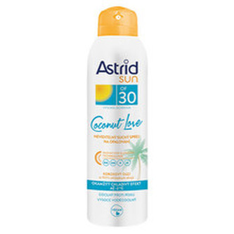 Astrid Neviditelný suchý sprej na opalování OF 30 Coconut Love 150 ml unisex
