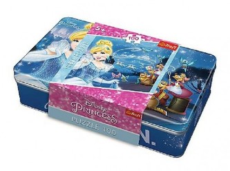 Puzzle Princezny 100dílků v plechové krabičce