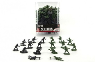 Sada vojáci 101ks plast 5cm v plastové dóze