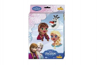 Zažehlovací korálky 2000ks+podložka Ledové království/Froz plast v krabičce 17x25cm