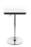 Barový stolek G21 Whieta plastový white/black