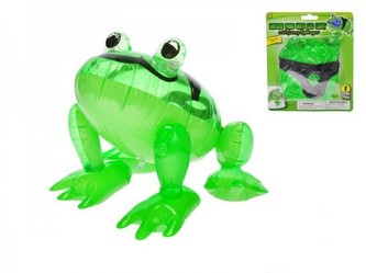 Žába nafukovací plast na baterie se světlem v sáčku