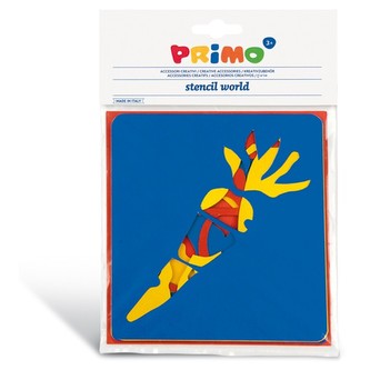 Plastové šablony PRIMO, sada 6ks, motiv ZELENINA