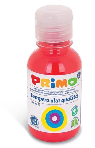 Temperová barva PRIMO, 125ml, červená