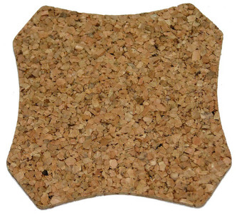 Korkové prostírání 6ks káro 9,6 x 9, 6 cm