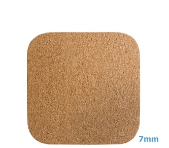 Korkové pr. čtverec pod horké nádobí 25 x 25 x 0,7 cm
