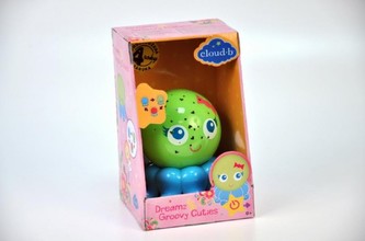 Zářící Chobotnička Čiperka zelená pro klidné spaní na baterie 3xAAA v krabičce od 0 měsíců