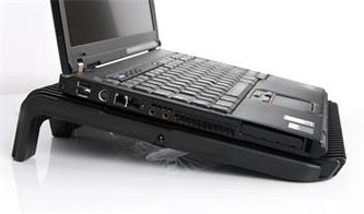 Stojan Fellowes Maxi Cool pod notebook s ventilátorem, černý