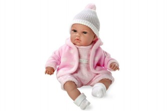 Panenka/miminko Arias plačící 33cm vonící měkké tělo na baterie v sáčku