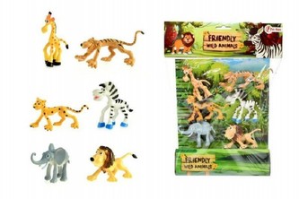 Veselá zvířátka safari ZOO 6ks v sáčku 26x34x4cm