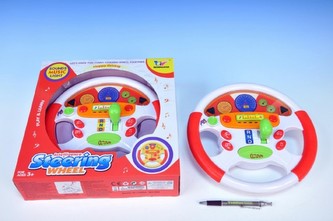 Volant plast 26cm na baterie 3xAA se zvukem se světlem v krabici