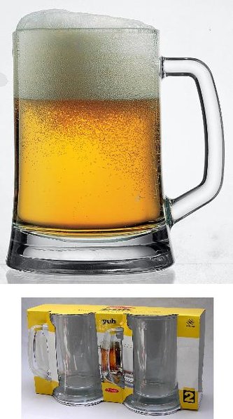 PUB pivní s uchem 400ml 2ks