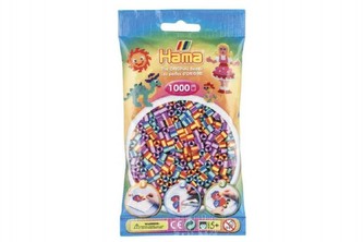 Zažehlovací korálky duhové 1000ks v sáčku